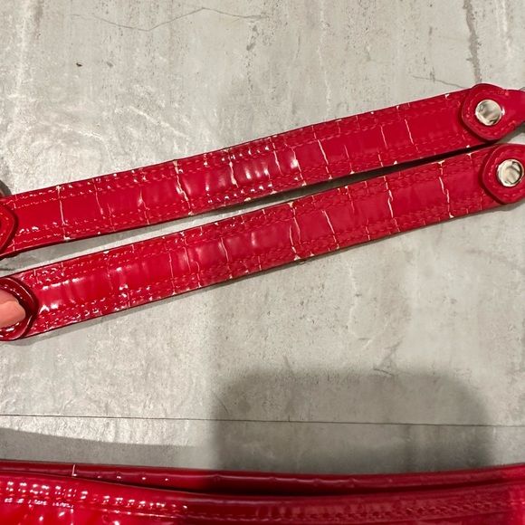 Patton Red Leather Coach Bag - Picture 3 of 6